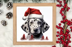 Christmas Peeking Dogs Clipart, Christmas PNG Product Image 3