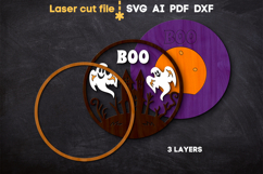 Halloween Ghost SVG laser cut file for Glowforge Product Image 3