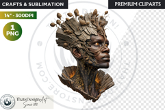 Fantasy Forest Spirit Clipart PNG, Enchanted Nature God Product Image 1