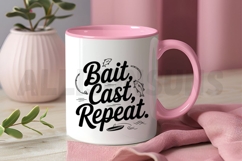 Bait Cast Repeat Fishing Quote Design For Sublimation Product Image 3