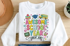 Awesome School Year PNG, Great Job School PNG, Back to Schoo Product Image 1
