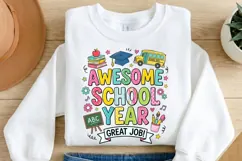 Awesome School Year PNG, Great Job School PNG, Back to Schoo Product Image 1