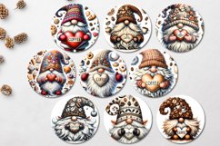 Coffee Gnome | 9 Car coaster &amp; key chain Christmas designs Product Image 3