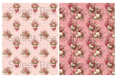 Shabby Chic, Papers, Flowers, Baskets, Junk Journal, Pinks Product Image 3