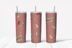 Cute cows and sunflowers Skinny tumbler wrap design Product Image 4