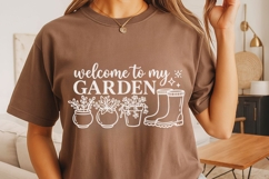 Welcome To My Garden Svg, Plant Lover Svg, Plant Mom Svg. Product Image 4
