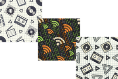 Tech Washi Tape Digital Paper, Seamless Pattern Product Image 3