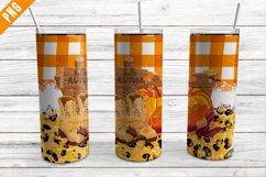 Hello Autumn Tumbler Sublimation - Skinny Tumbler Product Image 1