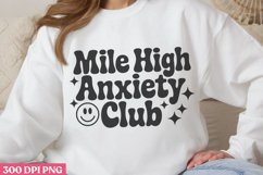 Mile High Anxiety Club PNG, Anxiety Sublimation PNG Product Image 3