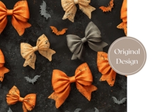 Orange Bows Tumbler Design, Cartoon Halloween Bats Tumbler Product Image 3
