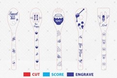 Bee Wooden Spoons Svg, Bee lovers Svg, Kitchen Gift Svg Product Image 2