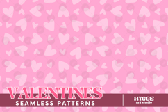 St Valentine&#039;s Day Hearts Cupid Love Seamless Pattern PNG Product Image 1