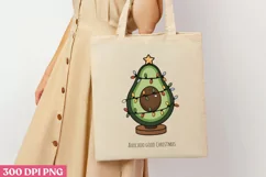 Avocado Good Christmas PNG,Avocado Sublimation PNG Product Image 3