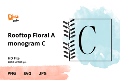 Rooftop Floral Monogram Product Image 1