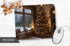 Holiday Room with Snowstorm Mouse Pad PNG Design Product Image 1