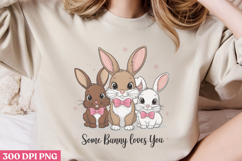 Some bunny loves you PNG, Retro Easter Sublimation PNG Product Image 3
