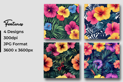 Tropical Jungle Leaves Pattern Digital Paper Product Image 3