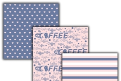 coffee digital papers, Coffee pattern, Coffee printables. Product Image 2