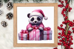 Cute Pink Christmas Animals Clipart Sublimation Product Image 3
