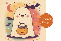 Cartoon Ghost Tumbler Sublimation, Halloween Bats Tumbler Product Image 3