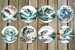 Fish On |fishing Car coaster &amp; key chain sublimation design Product Image 3