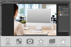 Computer Screen Office Desk Product Image 2