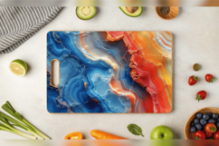 Pastel Alcohol Ink Marble Cutting Boards sublimation Designs Product Image 3