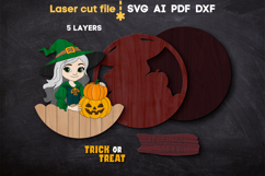 Halloween Witch SVG laser cut files for Glowforge Product Image 3