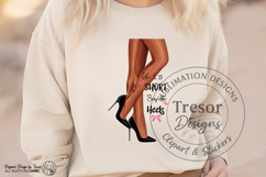 Life Is Short Buy the Heels Fashion Design Black Woman Legs Product Image 4