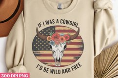 If I Was a Cowgir PNG, Western 4th Of July Sublimation PNG Product Image 3