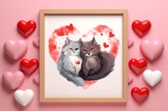 Valentines Day Animal Couple Sublimation, Christmas Clipart Product Image 3