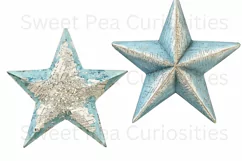 Ephemera, Mixed Media, Stars, PNG, Junk Journal, Clipart Product Image 3