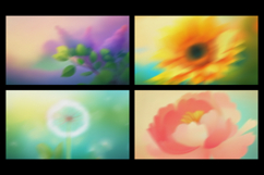 Abstract Blooming Floral Blur Backgrounds Product Image 3