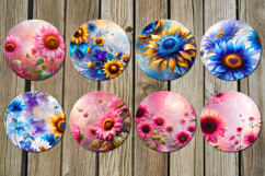 Impressionism sunflowers | fantasy coaster &amp; key chain Product Image 3