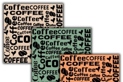 coffee digital papers, Coffee pattern, Coffee background Product Image 2