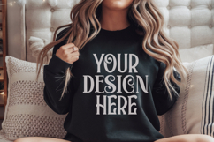 Christmas Gildan 18000 Black Sweatshirt Mockups Product Image 1
