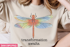 Transformation awaits PNG, Positive Dragonfly Sublimation PN Product Image 3