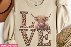 Love PNG, Highland Cow Sublimation PNG Product Image 3