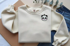 Cute Panda Keychain Embroidery Design Product Image 4