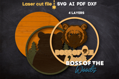 Bear Hunting SVG laser cut files for Glowforge Product Image 3