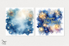 New Year digital paper, background clipart Product Image 3