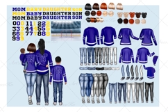 Hockey Family clipart: &quot;HOCKEY CLIPART&quot; Hockey jerseys PNG Product Image 2