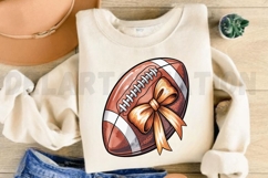 Coquette Football Png, Football Clipart Design Product Image 3
