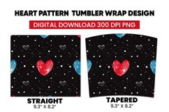 Heart Pattern Tumbler Warp Design Product Image 3