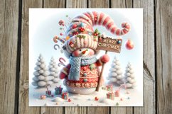 Xmas Snowman | cute Christmas Skinny tumbler sublimation Product Image 3