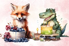 Birthday Animals Clipart Sublimation Bundle, Birthday Animal Product Image 4