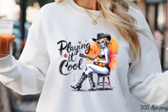 Playing it cool PNG, Sassy Pinup Girl Sublimation PNG Product Image 3