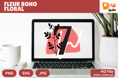 Fleur Boho Floral Monogram Product Image 1