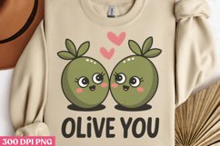 Olive You PNG, Valentine Puns Sublimat Product Image 3