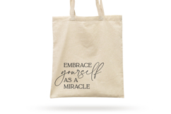 Embrace Yourself as a Miracle SVG - Inspirational Quote Product Image 3